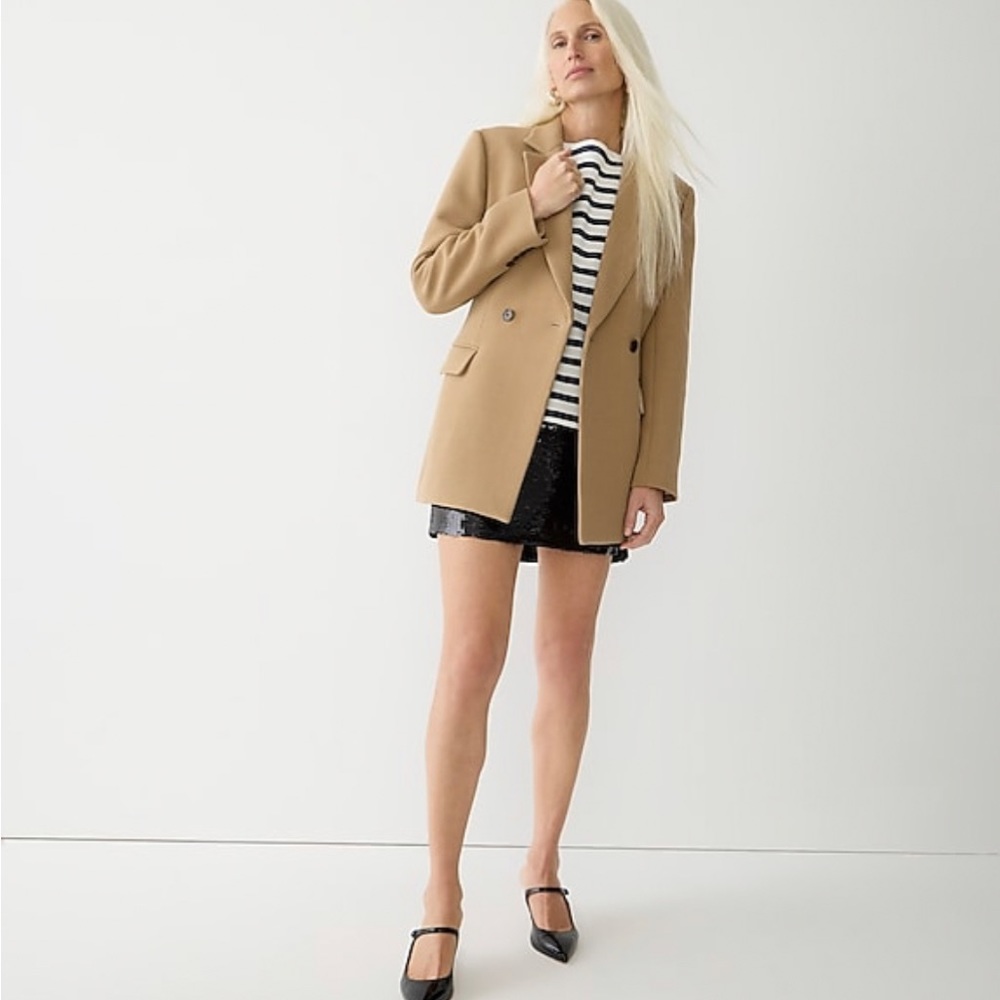 Used J.Crew Evening blazer-jacket in Italian double-cloth wool blend size 2